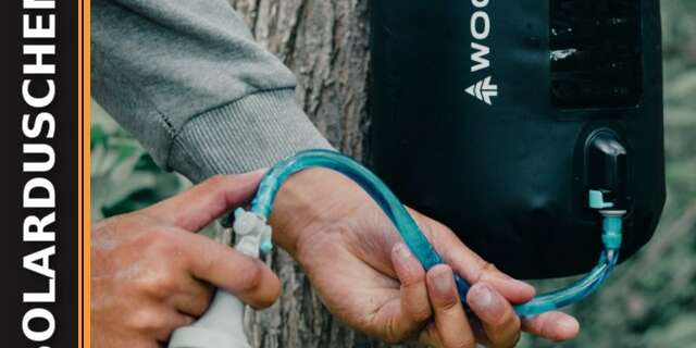 Campingdusche: Warmwasser dank Sonne