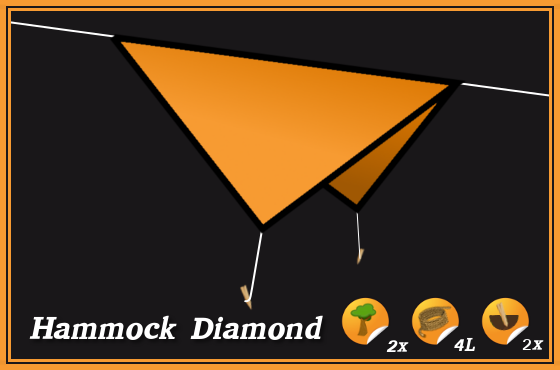 tarp Hammock Diamond setup