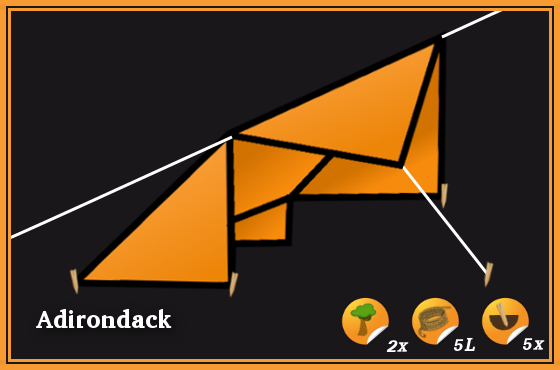 Adirondack Tarp setup