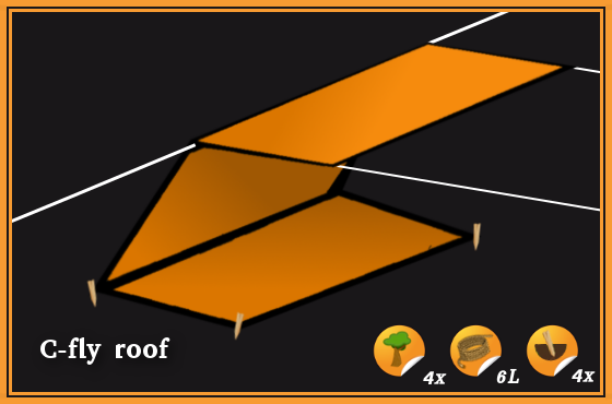 C-fly Roof Tarp Setup 