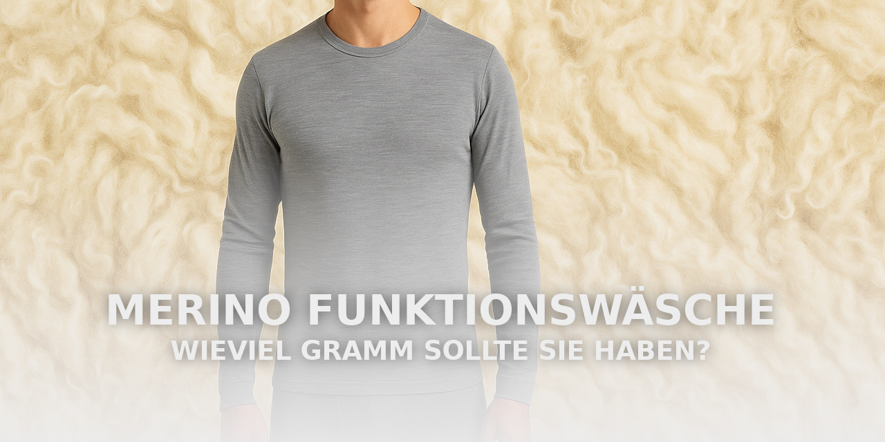 Merino Unterwäsche für Herren: Wieviel Gramm sollte sie haben?